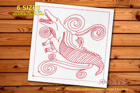 Crocodile Redwork: A Designer’s Review for Craft Fairs