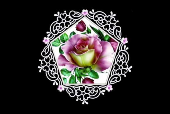 Review: Pink White Satin Applique Quilt Block